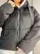 Куртка пуффер 1056 вельвет модель оверсайз наповнювач холофайбер Китай 1056-1 фото 4