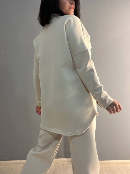 костюм DESTINA 24210 сорочка, кнопки, брюки резинка,фліс 65%котон ,35% поліестер Туреччина 24210 -1 фото