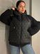 Куртка DARK SNOW 2355 стегана, ркува штучне хутро з капюшоном великі розміри 100% поліестер Китай 2355-4 фото 9
