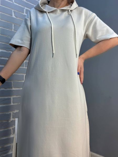 Сукня A-N 2381 довга розрізи,з капюшоном 70%котон,30% поліестер Китай 2381 фото