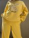 костюм 24-13-05 вишивка заєць, фліс жовтий 65%котон,35% поліестер Туреччина 24-13-05-2 фото 2