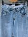 Джинси I 8 DENIM 51896 BAGGY jeans резинка,напис блакитний, широкі від бедра 100% коттон Туреччина 51896 фото 6