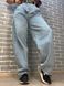 Джинси LIUZIN 1354 SKATER jeans ,широкі від бедра, чорний ремінь, косі кішені 100% коттон Туреччина 1354-1 фото 1