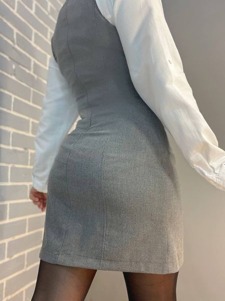 Сукня MIX RAY 4473 сарафан,короткий,з виточками, класичний в офіс 85% віскоза,15% поліестр Туреччина 4473 фото