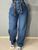 Джинси жіночі Liana 478 skater jeans relax широкі з поясом сині 478 фото