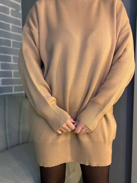Платье женское My fashion 2024101 свитер воротник хомут оверсайз удлиненный one size 2024101 фото
