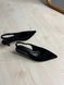 Туфлі жіночі Meideli 2051-37 slingback човники замшеві з перфорацією чорні 2051-37 фото 4