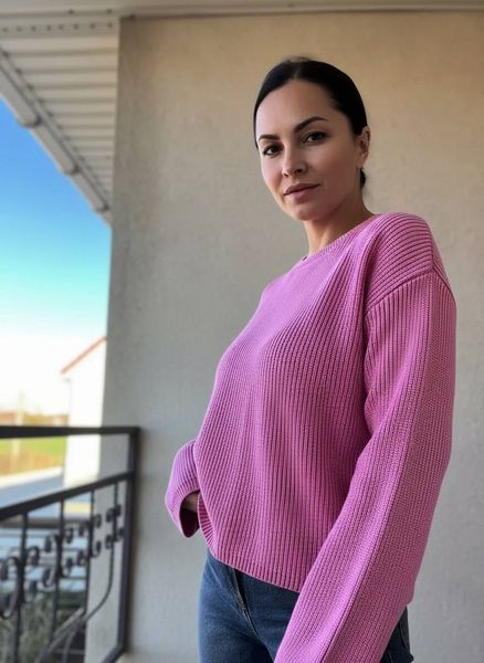 Светр жіночий A-N 875 варка в'язка оверсайз one size 875 фото