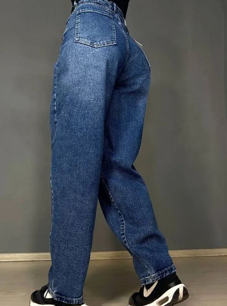 Джинсы женские Trelucky 0263-3 мом baggy бананы большие размеры синие 0263-3 фото