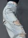 Джинсы женские Its Basic 2952-1-12 skater jeans широкие рваные голубые 2952-1-12 фото 2
