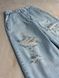 Джинсы женские Its Basic 2952-1-12 skater jeans широкие рваные голубые 2952-1-12 фото 3