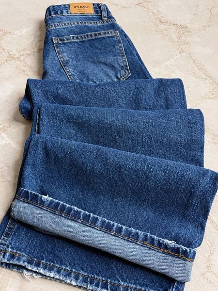 Джинси жіночі It&rsquo;s Basic 2499-2W6-5 Wide Leg з високою талією та виточками сині 2499-2W6-5 фото