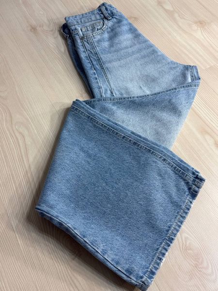 Джинси жіночі Its Basic 2499-3-4 Wide Leg jeans з високою талією і виточками на стегнах блакитні 2499-3-4 фото