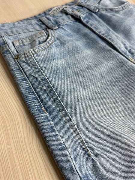 Джинси жіночі Its Basic 2499-3-4 Wide Leg jeans з високою талією і виточками на стегнах блакитні 2499-3-4 фото