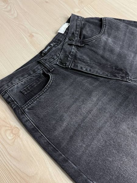 Джинси жіночі It&rsquo;s Basic 4935-2W6-1 straight fit прямі з асиметричним поясом чорні 4935-2W6-1 фото