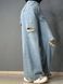 Джинсы женские Its Basic 3311-1 super baggy широкие рваные голубые 3311-1 фото 3
