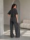 Женский костюм Coast Moda 4232 вареный тай-дай брюки палаццо с футболкой оверсайз сердце графит 4232 фото 2