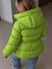 Куртка жіноча Lady Yep 30390 пуффер з капюшоном та затяжкою на талії зелена 30390 фото 3
