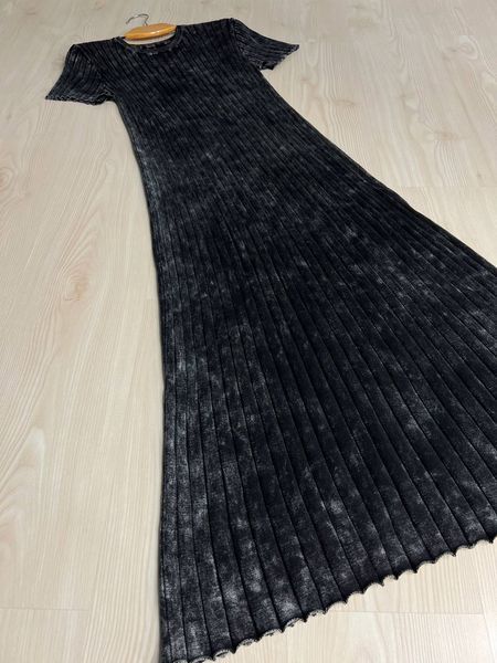 Сукня жіноча Fashion 3042 довга трапеція трикотажна в рубчик 3042 фото