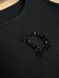 Майка жіноча A-N 27035 у рубчик з вишивкою літери D пайєтками 27035 фото 2