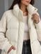 Куртка жіноча YZY 30790 пуховик oversize з в&rsquo;язаними рукавами демісезонна one size 30790 фото 6