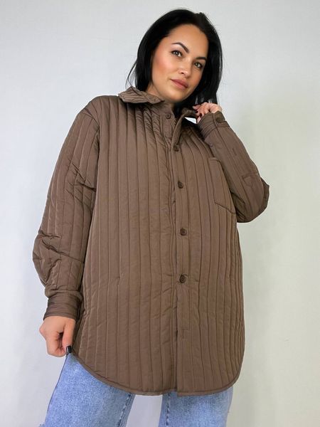 Куртка женская Lady Yep 9089 рубашка удлиненная оверсайз стеганая демисезонная one size 9089 фото
