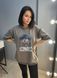 Футболка жіноча Lady Yep 0125 оверсайз з принтом one size шоколад 0125 фото 3