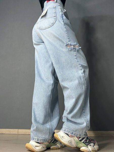 Джинсы женские Sherocco 288 skater balloon baggy бананы рваные голубые 288 фото