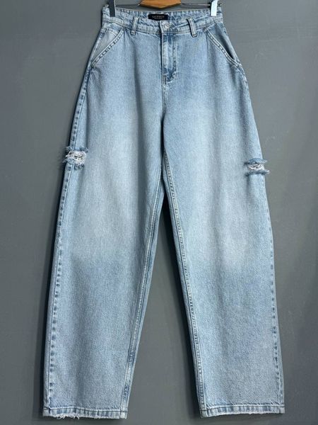 Джинсы женские Sherocco 288 skater balloon baggy бананы рваные голубые 288 фото
