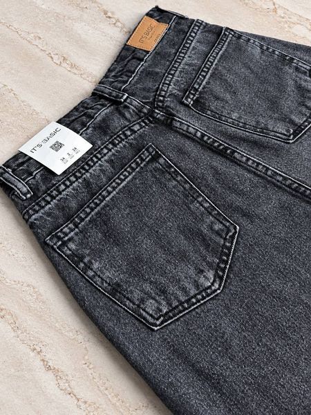 Джинси жіночі It&rsquo;s Basic 2499-2W6-1 Wide Leg з виточками на стегнах чорні 2499-2W6-1 фото