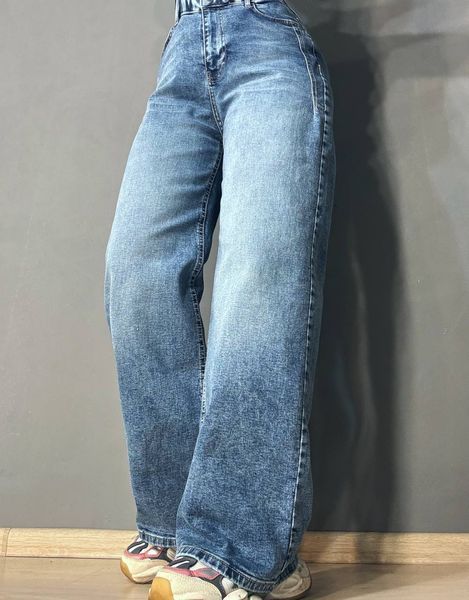 Джинси жіночі Its Basic 2507-4 wide leg палаццо стрейчеві блакитні 2507-4 фото