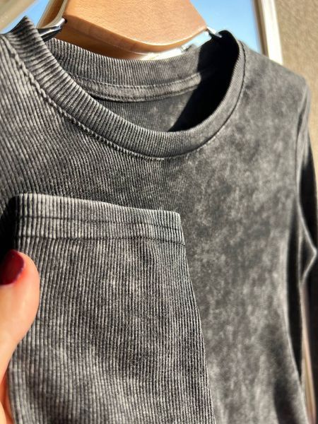 Реглан жіночий A-N 2747 в рубчик варений лонгслів one size 2747 фото