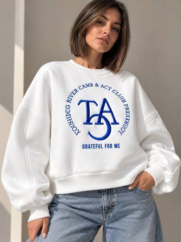 Світшот жіночий OLIVIA 2479 oversize утеплений на флісі з вишивкою one size 2479 фото