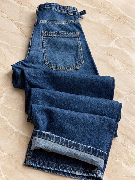 Джинси жіночі It&rsquo;s Basic 2961-2W6-5 Wide Leg baggy jeans з регулюванням пояса сині 2961-2W6-5 фото