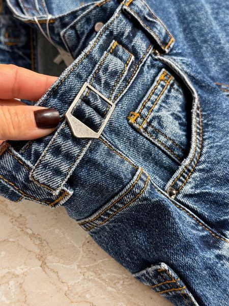 Джинси жіночі It&rsquo;s Basic 2961-2W6-5 Wide Leg baggy jeans з регулюванням пояса сині 2961-2W6-5 фото