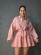 Костюм жіночий Xingyue 318-3 мусліновий у клітинку сорочка оверсайз і спідниця-шорти 318-3 фото