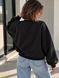 Свитшот женский OLIVIA 2479 oversize утепленный на флисе с вышивкой one size 2479 фото 3