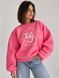 Світшот жіночий OLIVIA 2479 oversize утеплений на флісі з вишивкою one size 2479 фото