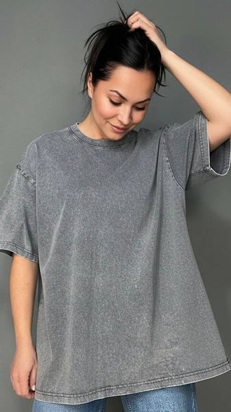 Футболка жіноча A-NIUSHOW 48020 - 26016 базова оверсайз варена тай дай one size 48020 - 26016 фото