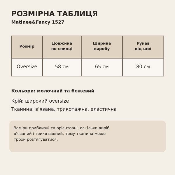 Жакет жіночий Matinee&Fancy 1527 пухнастий оверсайз кардиган на гудзиках one size 1527 фото