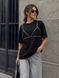 Футболка женская Yi Fang 320 oversize с декоративными заклепками бра one size 320 фото 5