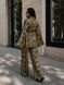 Костюм жіночий My fashion 1675 леопардовий кімоно з брюками палаццо one size коричневий 1675 фото 4