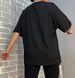Футболка жіноча YIGOU 17 напис малюнок кролик RABBIT оверсайз подовжена one size 17 фото 7