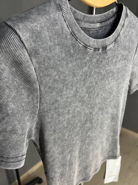 Футболка женская A-NIUSHOW 2747 вареная тай-дай в рубчик кроп топ one size 2747 фото