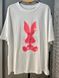 Футболка жіноча YIGOU 17 напис малюнок кролик RABBIT оверсайз подовжена one size 17 фото 6