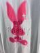 Футболка жіноча YIGOU 17 напис малюнок кролик RABBIT оверсайз подовжена one size 17 фото 3
